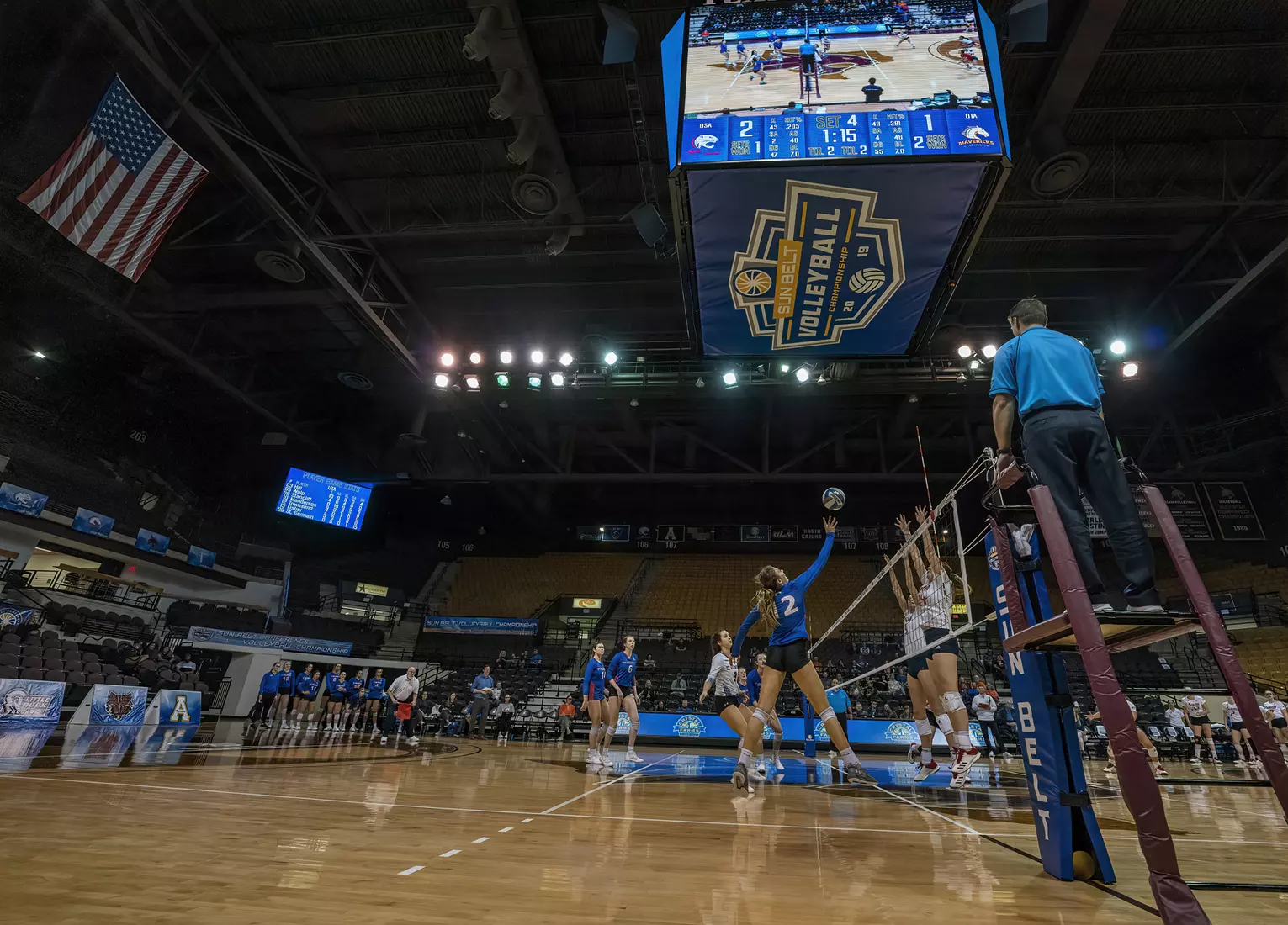 2 - VOLLEYBALL - 2019 - Sun Belt Conference Championship, Quarterfinals, Fri, 22 Nov, Match 4, UTA vs (3) South Alabama, 1930L