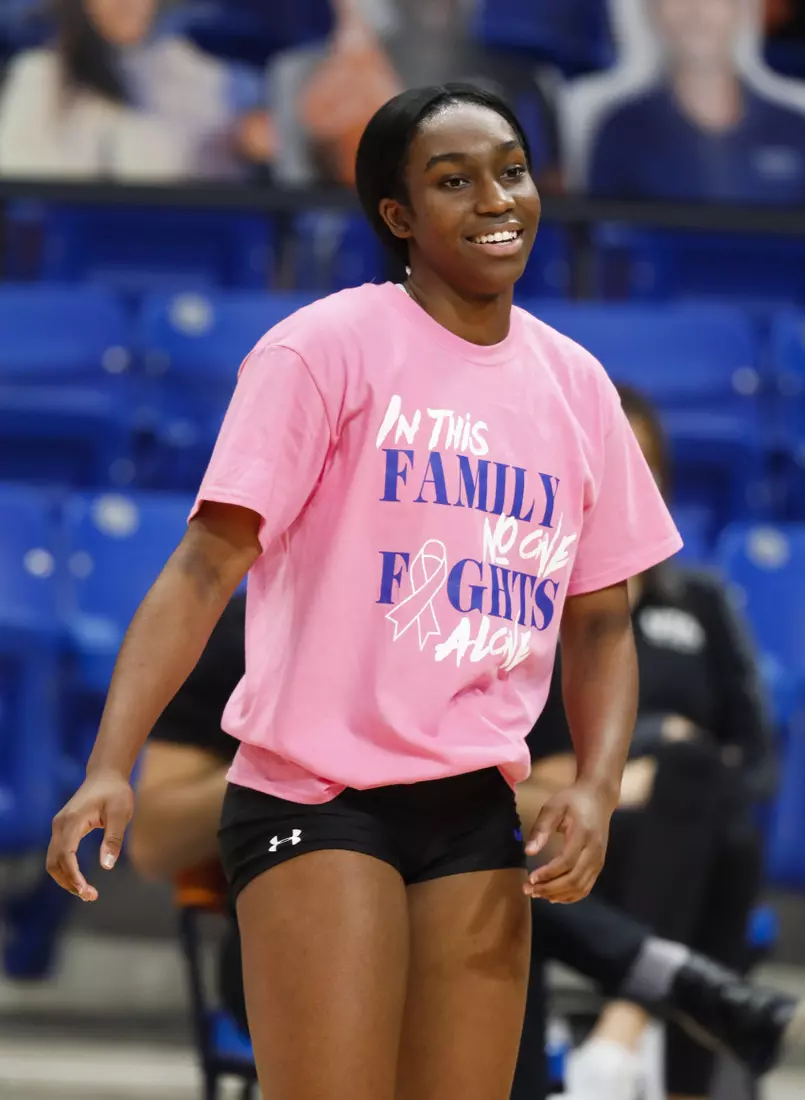 UTA vs Texas State volleyball in Arlington, Texas on October 30, 2020. (Photo/Sharon Ellman)