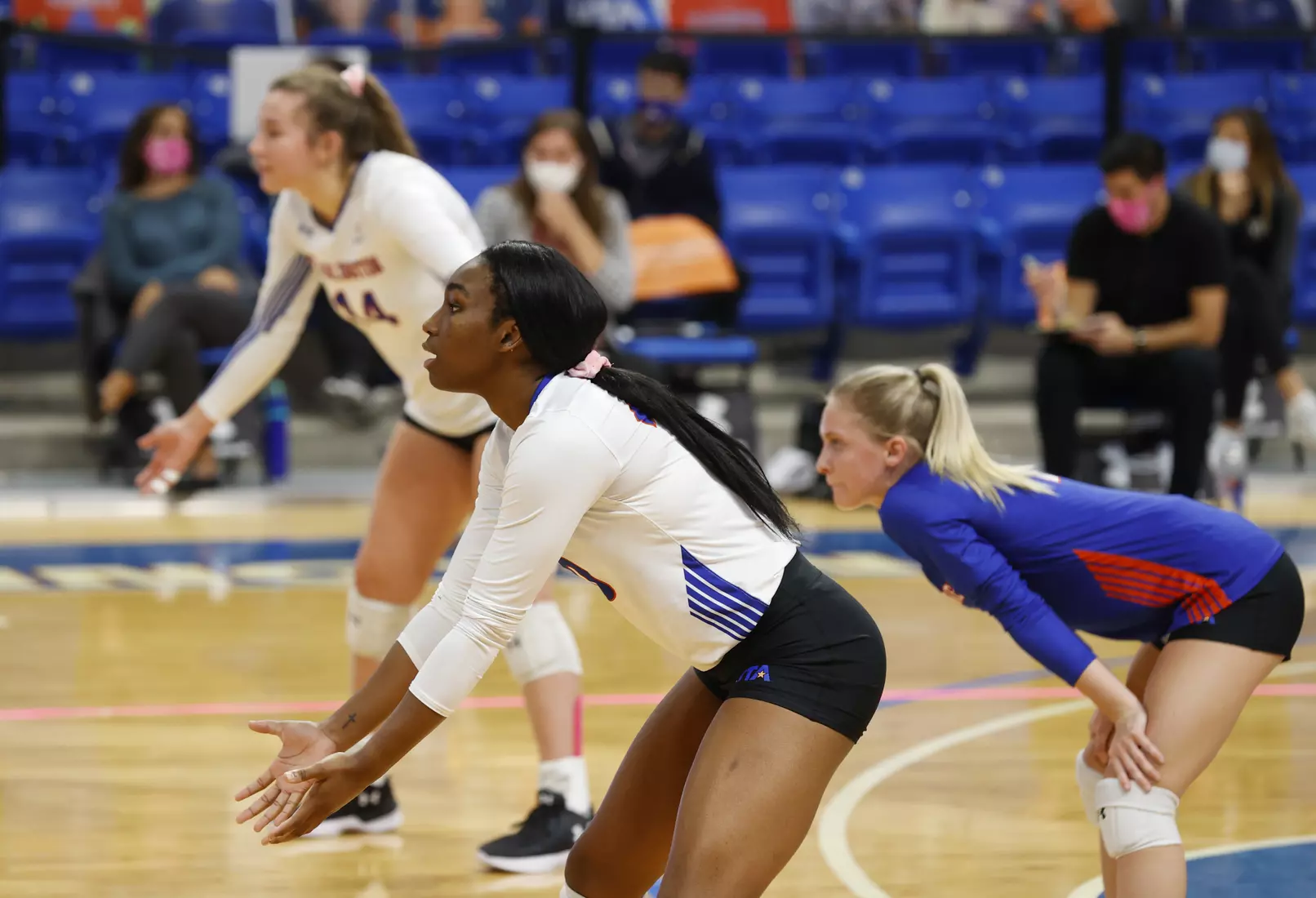 UTA vs Texas State volleyball in Arlington, Texas on October 30, 2020. (Photo/Sharon Ellman)