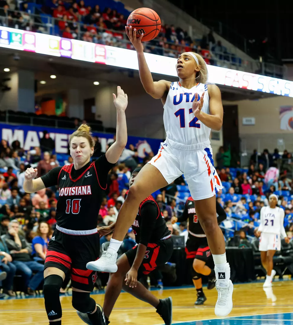 UTA vs Louisiana Women's Basketball game at College Park Center in Arlington, Texas on January 16, 2020. (Photo/Ellman Photography)