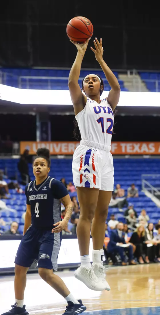 UTA vs Georgia Southern women's basketball in Arlington Texas on February 29, 2020. (Photo/Sharon Ellman)