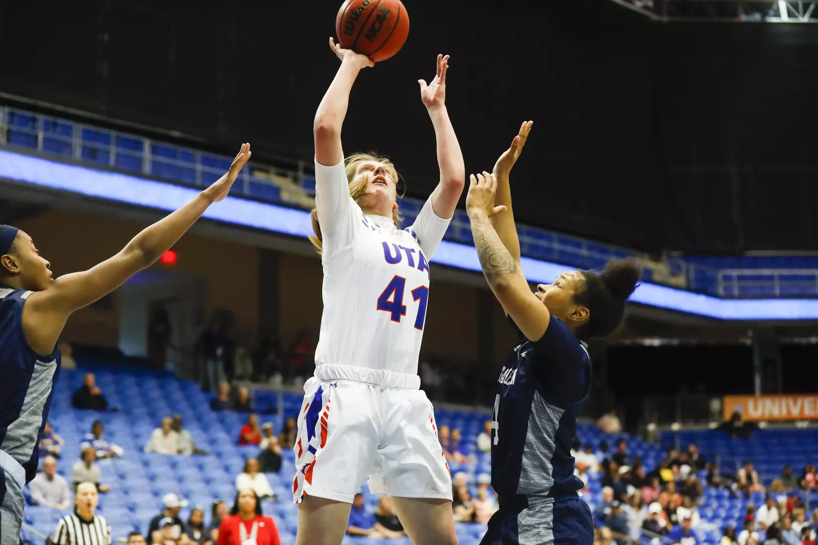 UTA vs Georgia Southern women's basketball in Arlington Texas on February 29, 2020. (Photo/Sharon Ellman)