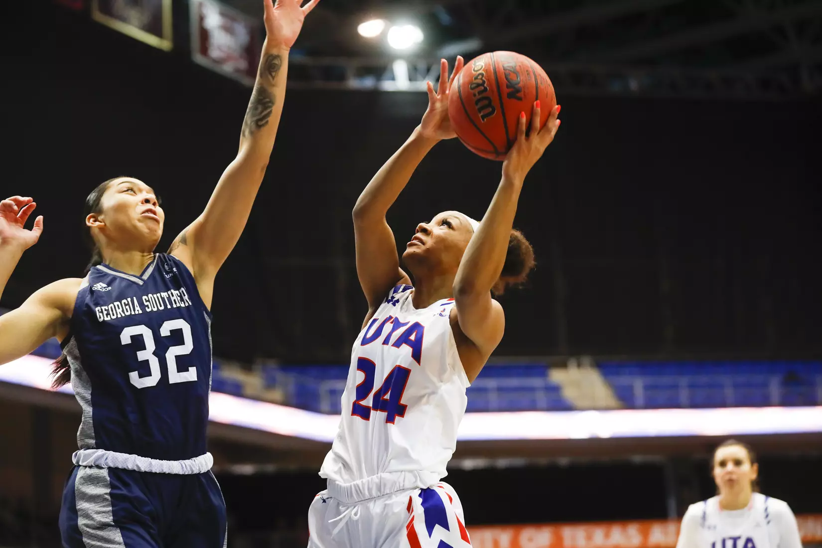 UTA vs Georgia Southern women's basketball in Arlington Texas on February 29, 2020. (Photo/Sharon Ellman)