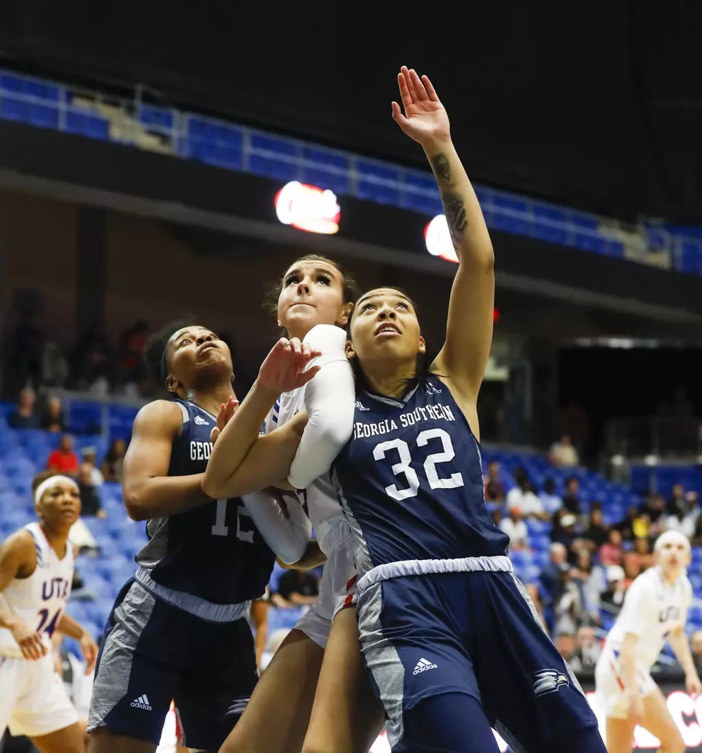 UTA vs Georgia Southern women's basketball in Arlington Texas on February 29, 2020. (Photo/Sharon Ellman)