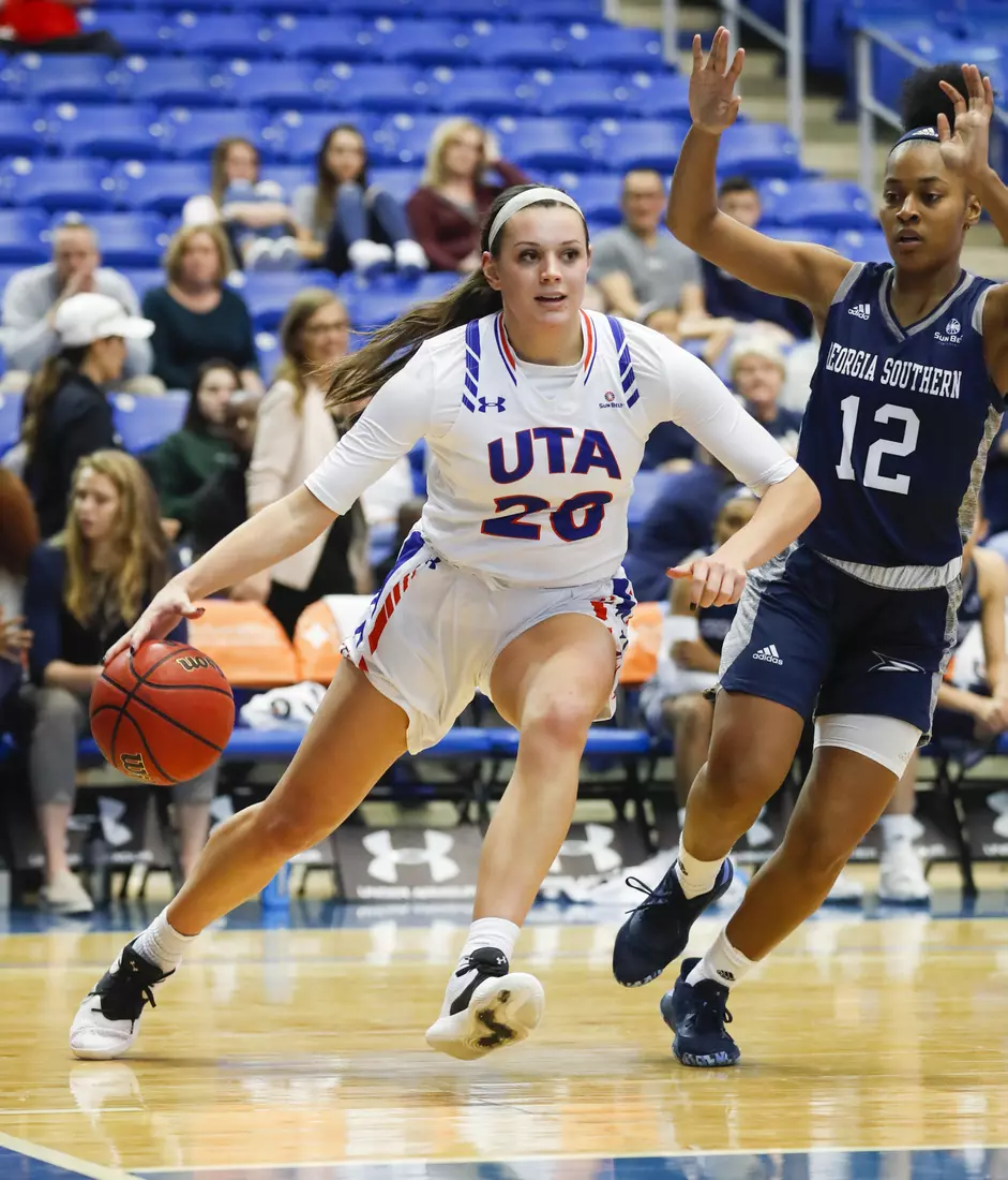 UTA vs Georgia Southern women's basketball in Arlington Texas on February 29, 2020. (Photo/Sharon Ellman)