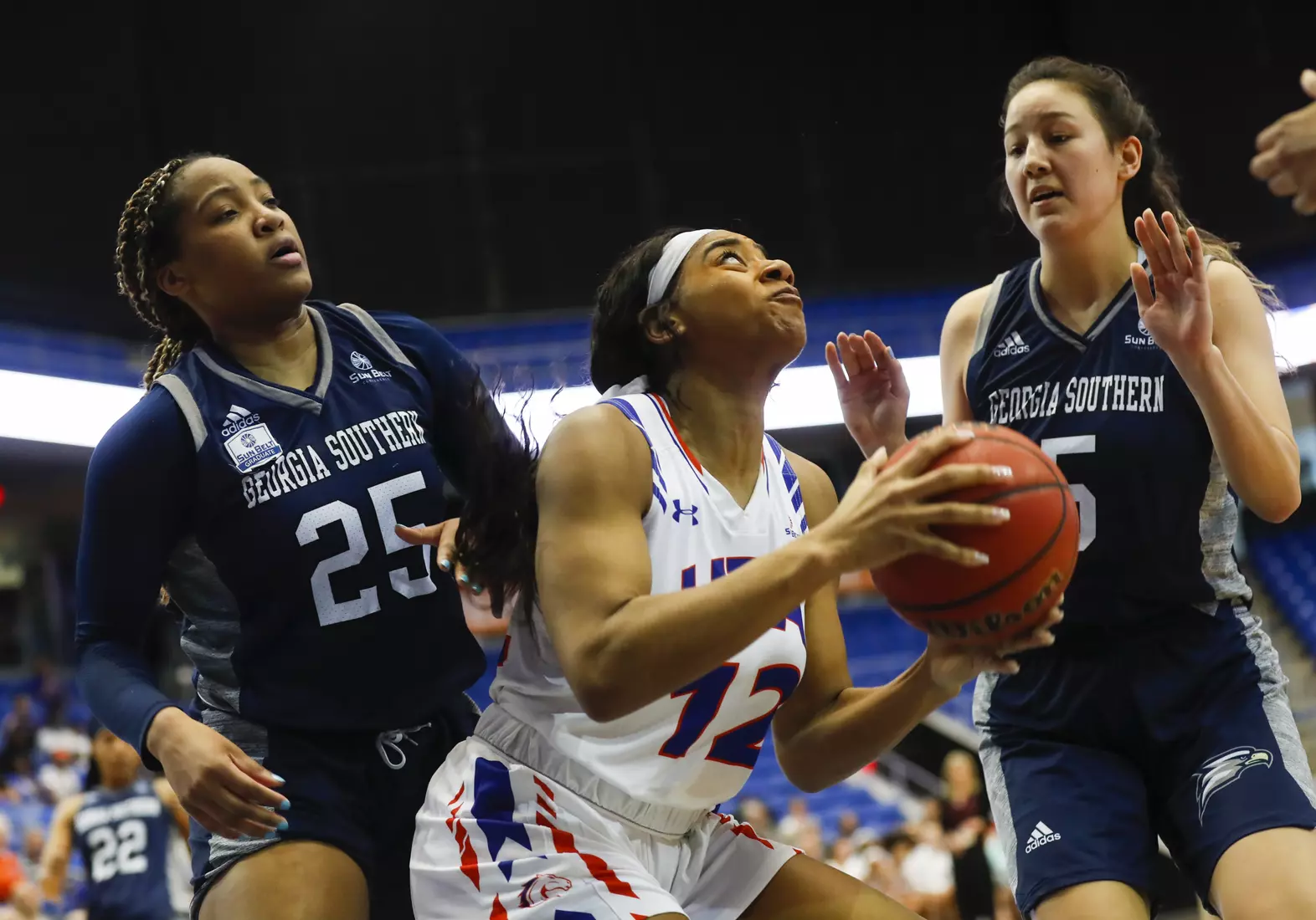UTA vs Georgia Southern women's basketball in Arlington Texas on February 29, 2020. (Photo/Sharon Ellman)