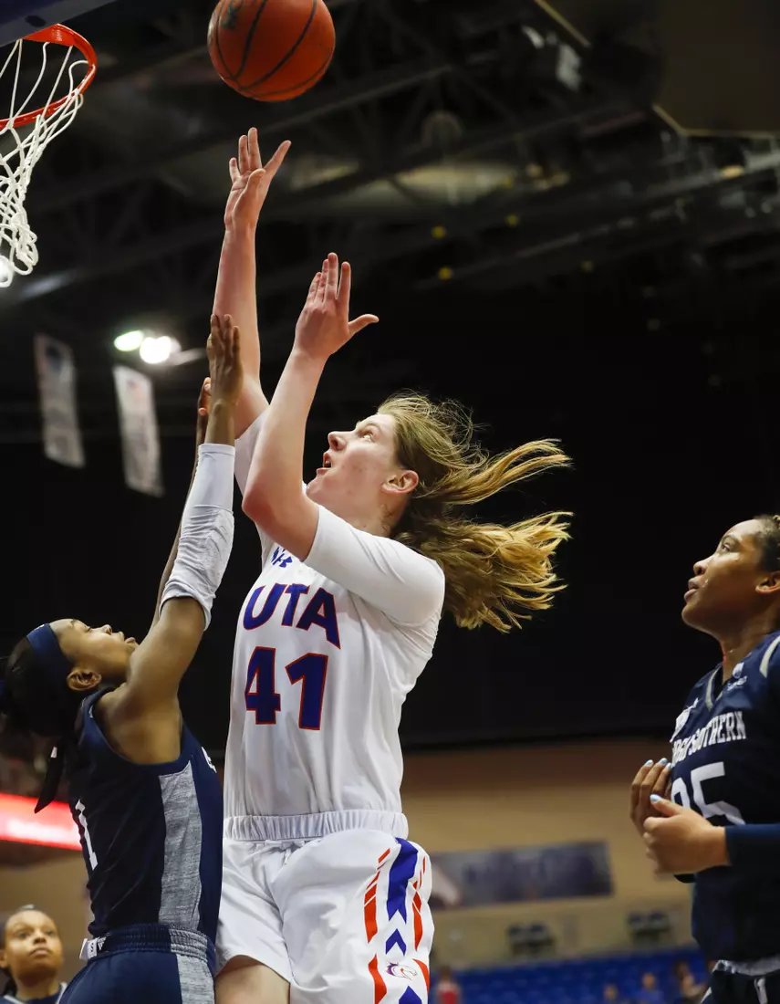 UTA vs Georgia Southern women's basketball in Arlington Texas on February 29, 2020. (Photo/Sharon Ellman)