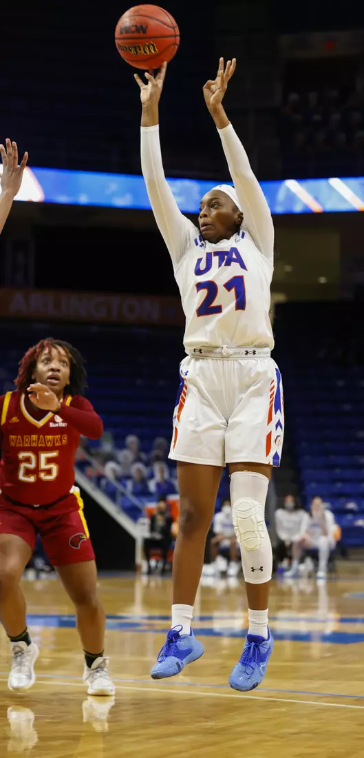 UTA vs ULM women’s basketball at College Park Center in Arlington, Texas on January 8, 2021. (Photo/Sharon Ellman)