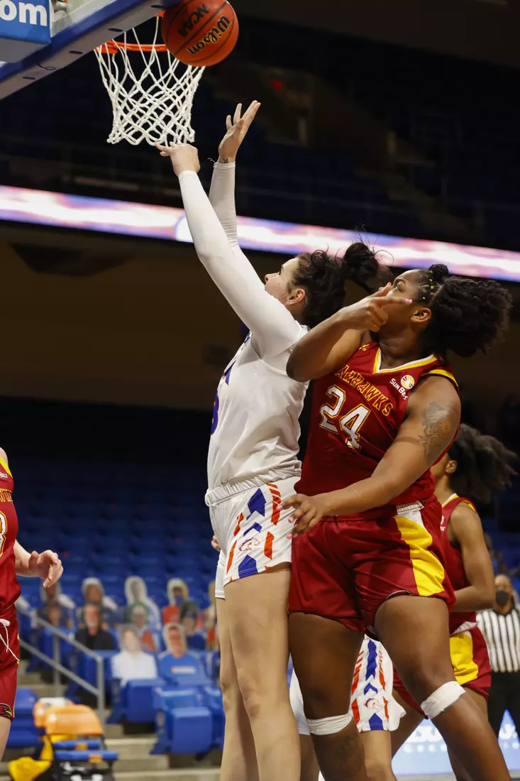 UTA vs ULM women’s basketball at College Park Center in Arlington, Texas on January 8, 2021. (Photo/Sharon Ellman)