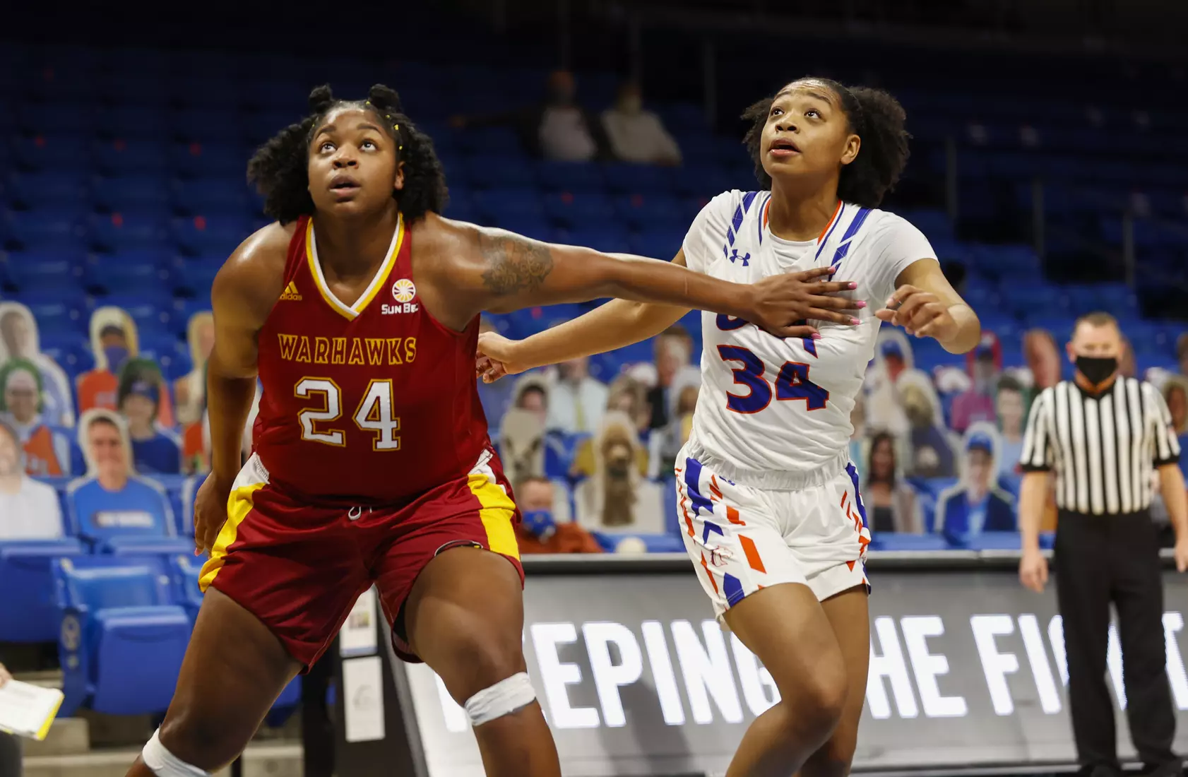 UTA vs ULM women’s basketball at College Park Center in Arlington, Texas on January 8, 2021. (Photo/Sharon Ellman)