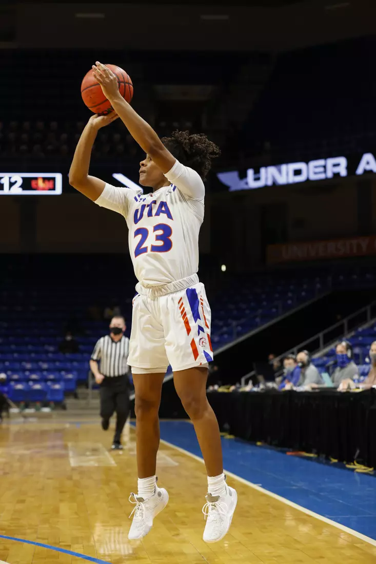 UTA vs ULM women’s basketball at College Park Center in Arlington, Texas on January 8, 2021. (Photo/Sharon Ellman)