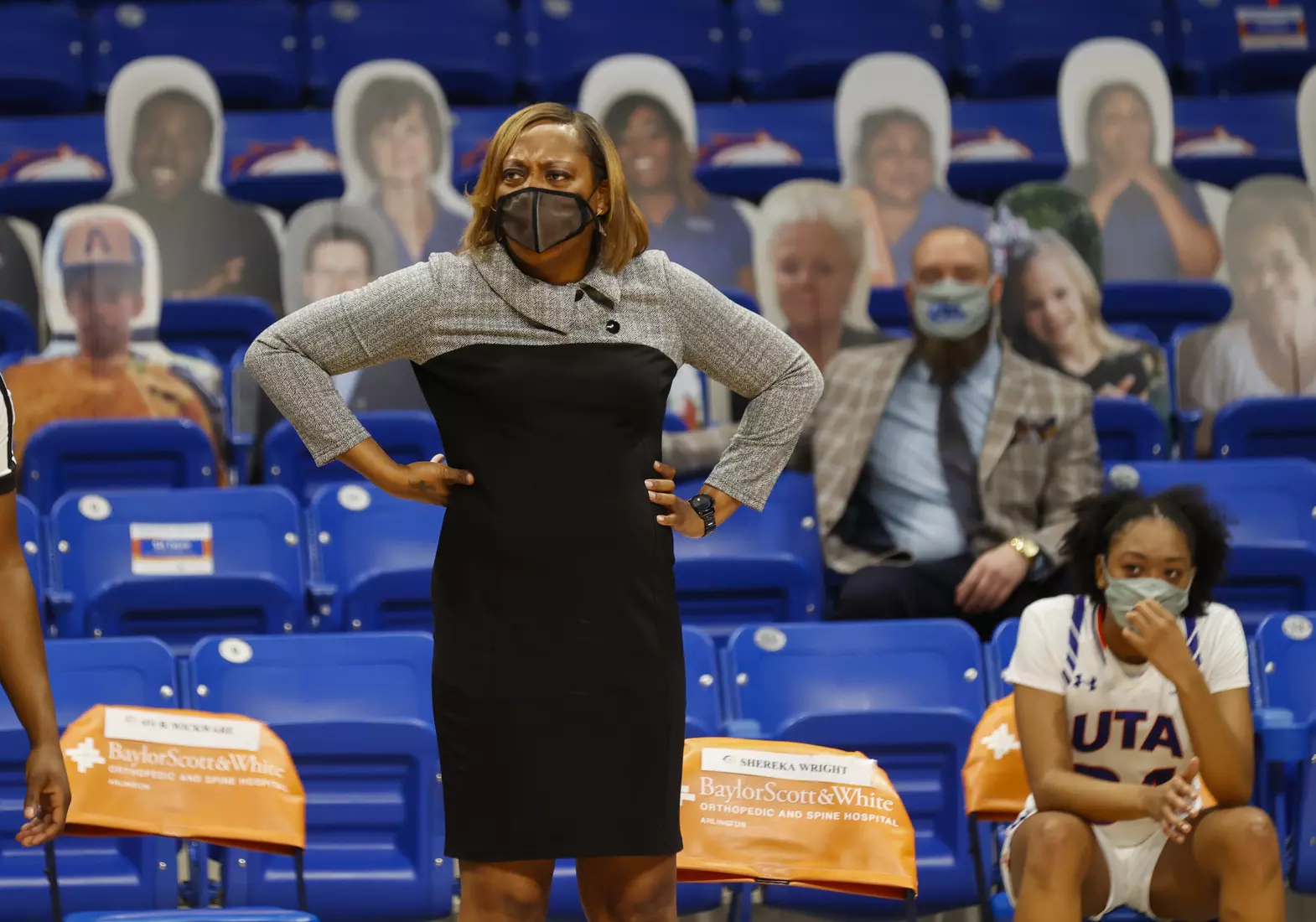 UTA vs ULM women’s basketball at College Park Center in Arlington, Texas on January 8, 2021. (Photo/Sharon Ellman)