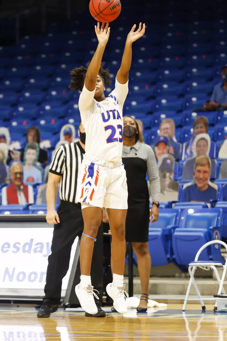 UTA vs ULM women’s basketball at College Park Center in Arlington, Texas on January 8, 2021. (Photo/Sharon Ellman)