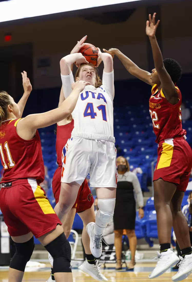UTA vs ULM women’s basketball at College Park Center in Arlington, Texas on January 8, 2021. (Photo/Sharon Ellman)