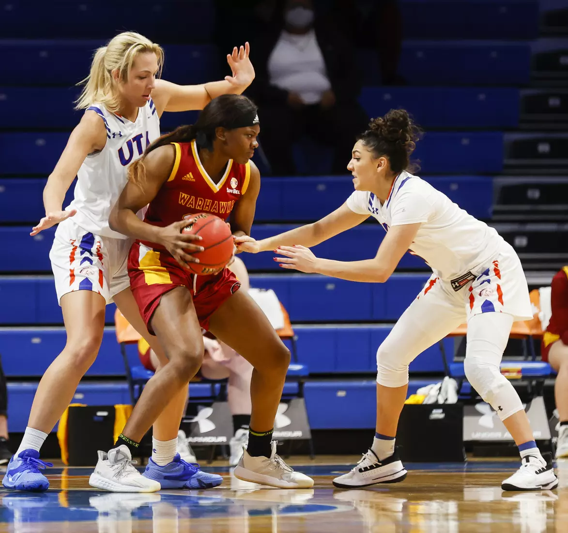 UTA vs ULM women’s basketball at College Park Center in Arlington, Texas on January 8, 2021. (Photo/Sharon Ellman)