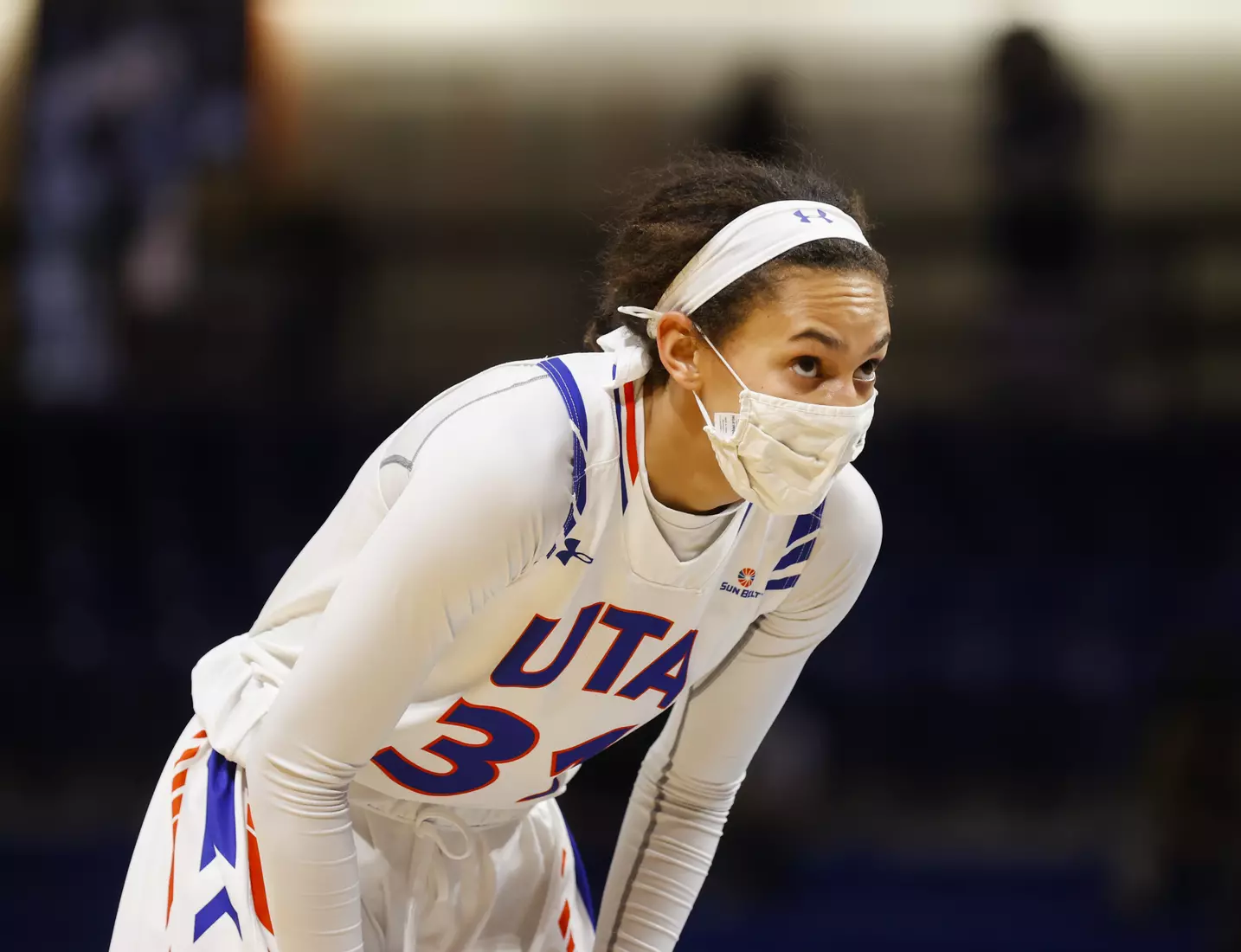 UTA vs ULM women’s basketball at College Park Center in Arlington, Texas on January 8, 2021. (Photo/Sharon Ellman)