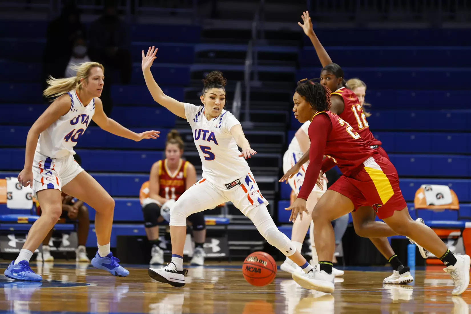 UTA vs ULM women’s basketball at College Park Center in Arlington, Texas on January 8, 2021. (Photo/Sharon Ellman)