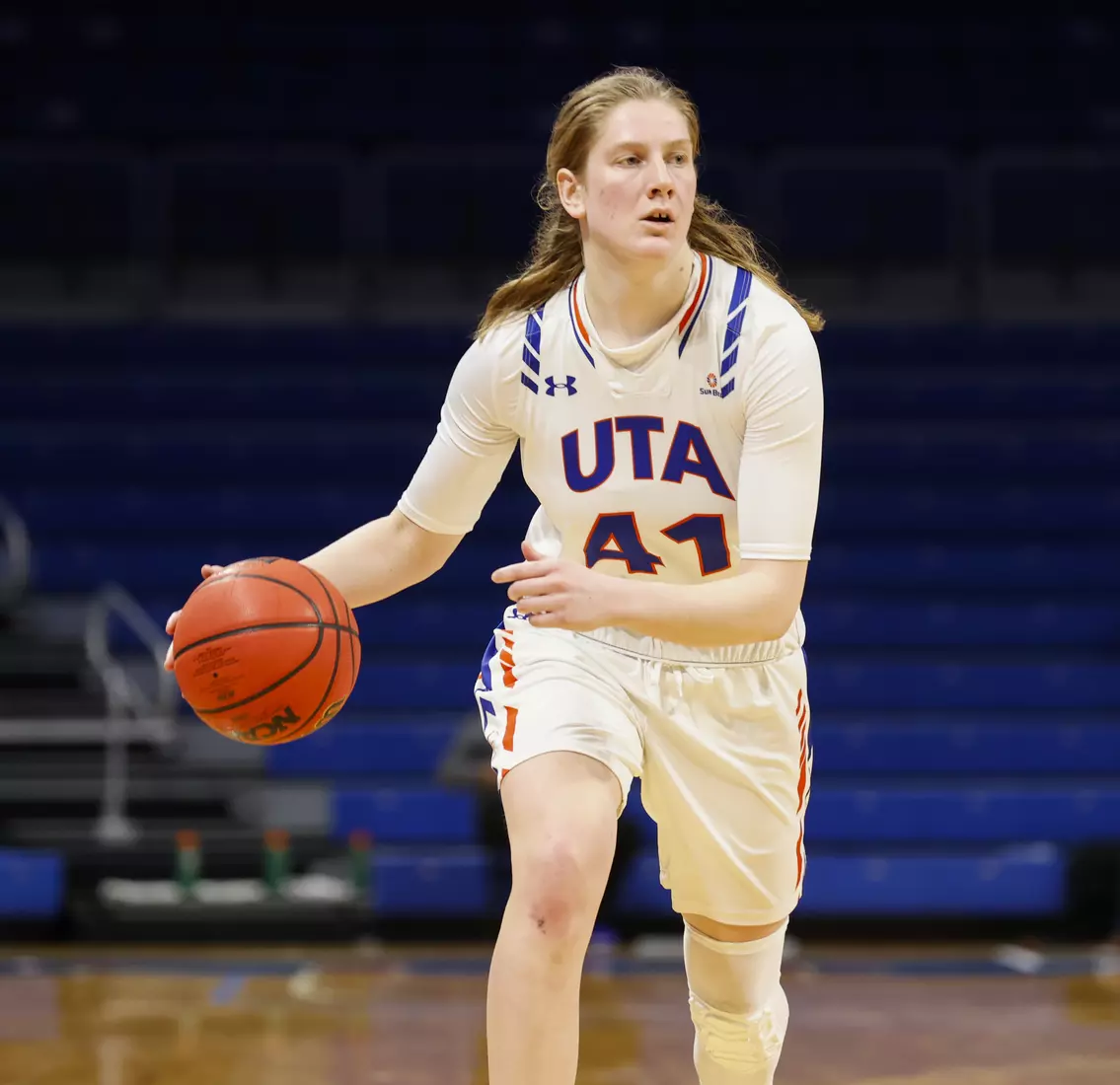 UTA vs ULM women’s basketball at College Park Center in Arlington, Texas on January 8, 2021. (Photo/Sharon Ellman)