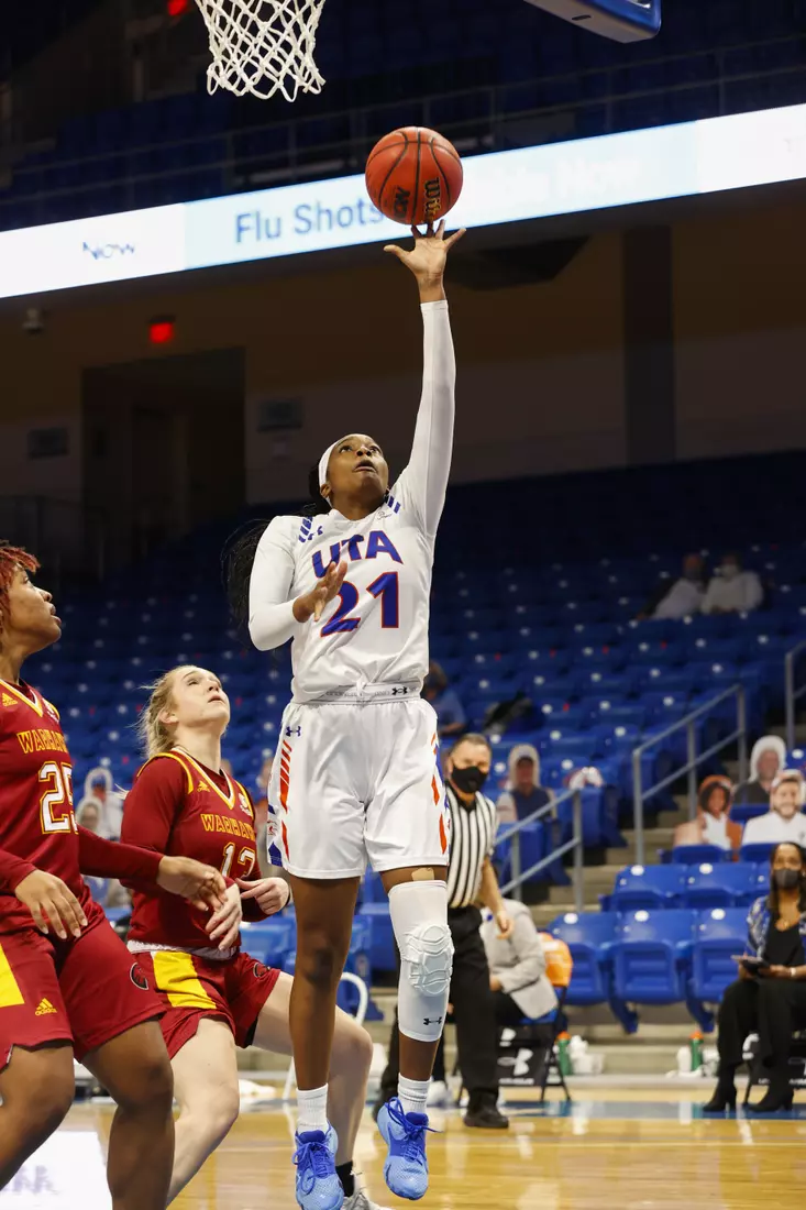 UTA vs ULM women’s basketball at College Park Center in Arlington, Texas on January 8, 2021. (Photo/Sharon Ellman)