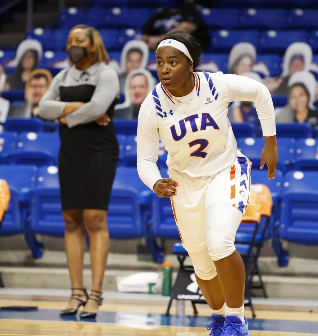 UTA vs ULM women’s basketball at College Park Center in Arlington, Texas on January 8, 2021. (Photo/Sharon Ellman)