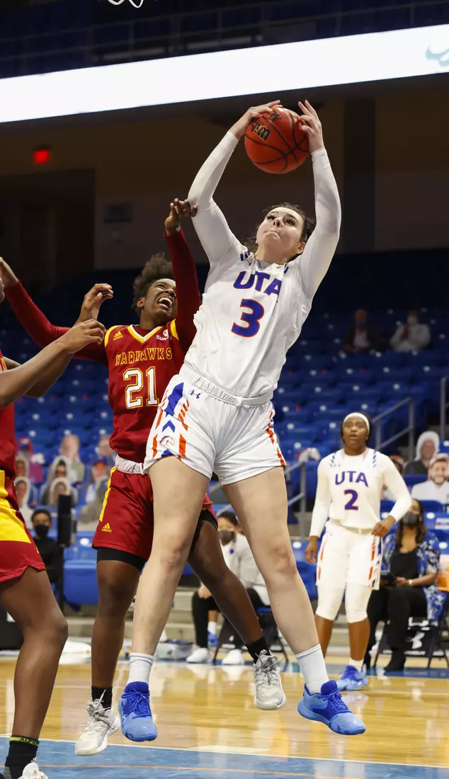 UTA vs ULM women’s basketball at College Park Center in Arlington, Texas on January 8, 2021. (Photo/Sharon Ellman)