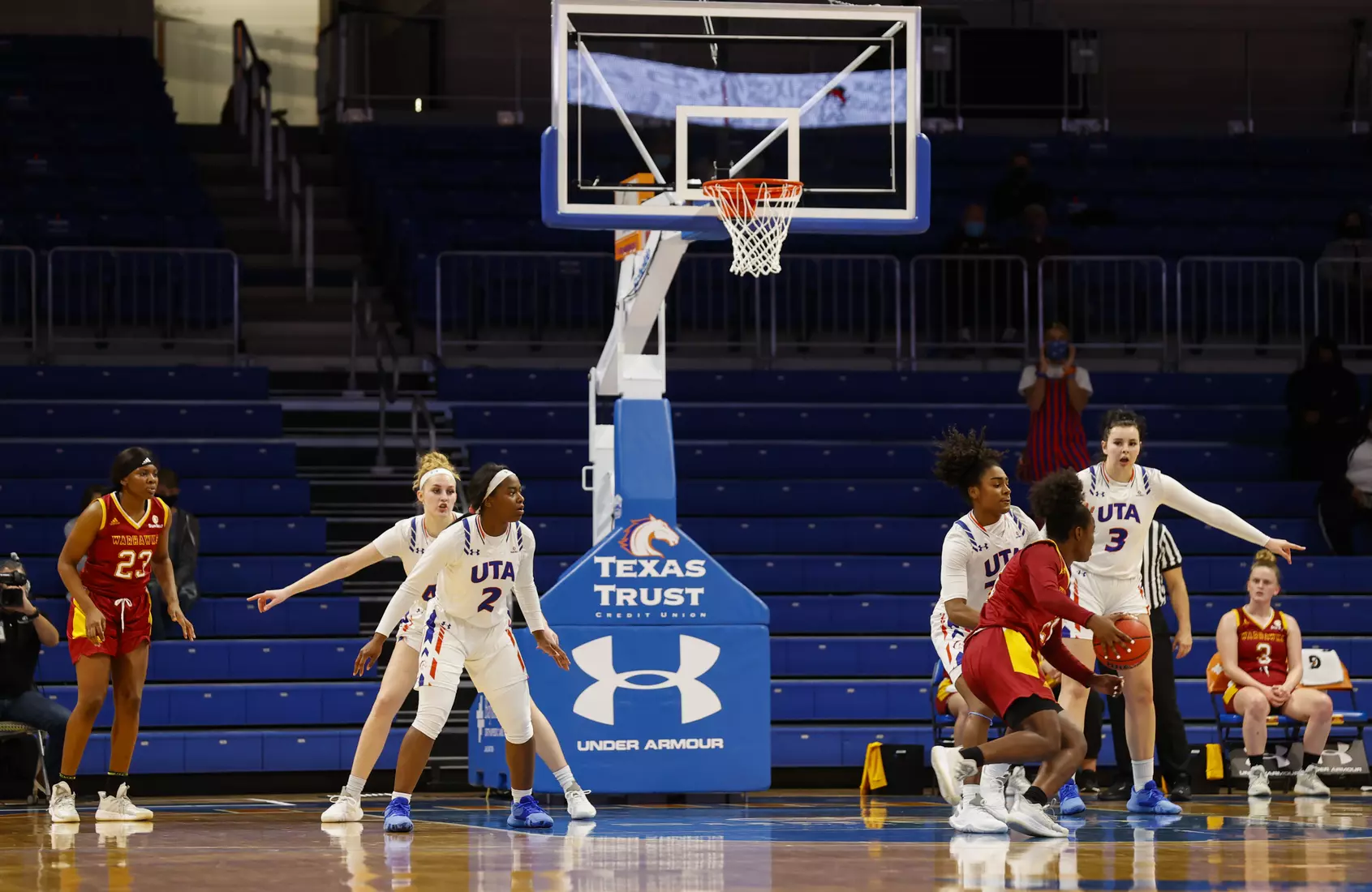 UTA vs ULM women’s basketball at College Park Center in Arlington, Texas on January 8, 2021. (Photo/Sharon Ellman)