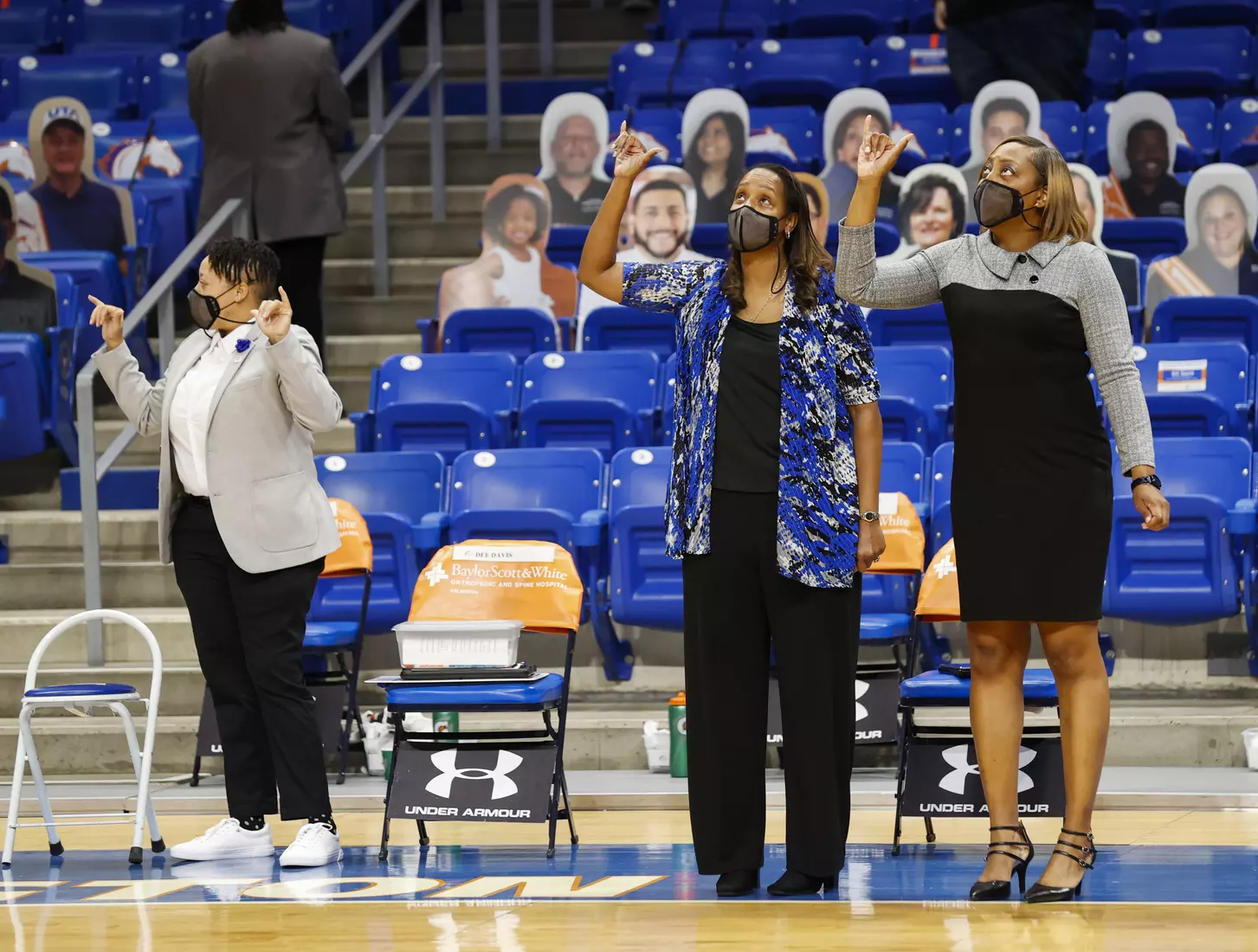 UTA vs ULM women’s basketball at College Park Center in Arlington, Texas on January 8, 2021. (Photo/Sharon Ellman)