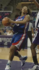 Melanie Lane had a game-high eight rebounds against TCU