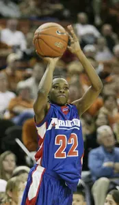 Senior guard Terra Wallace