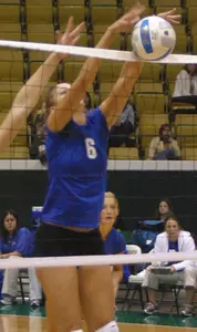 Ellen Murray had nine kills and nine total blocks against Central Arkansas