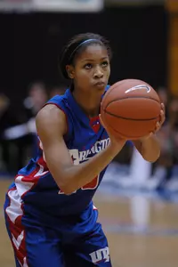 Erin Dixon was 2-for-2 from beyond the arc in the victory Saturday evening