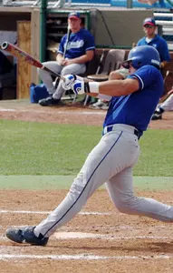 Adam Moore collected three hits in the opening round loss