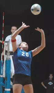 Emily Nedderman recorded her second career triple-double with 49 assists, 10 digs and 10 blocks in the victory over TCU