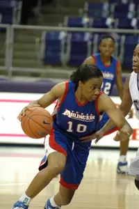 Senior guard Maryann Abanobi is UTA's top returning scorer and first-team All-SLC pick.