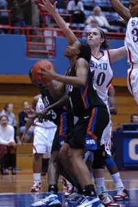 Candice Champion led the Mavs with a career-high 21 points.