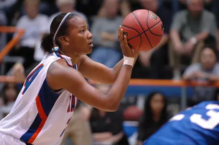 Tiffeny Riles pulled down a career-high 21 rebounds on Saturday.