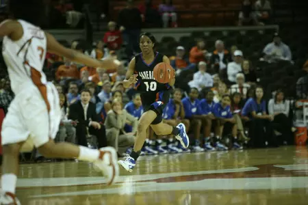Senior Maryann Abanobi earned her third SLC All-Academic honor on Monday.