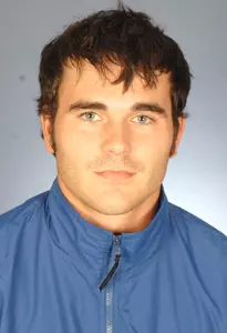 Jared Tuel won the pole vault at the Razorback Invitational
