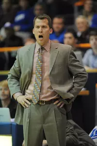 Head coach Scott Cross will lead his team into the Breslin Center Wednesday.