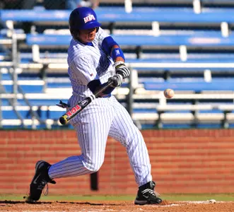 Michael Choice hits his first home run of the season against Arkansas State