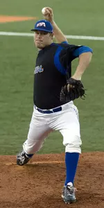 Andy Sauter struck out six in his complete-game shutout on Friday night.