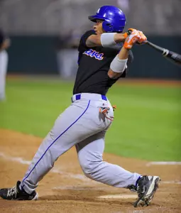 Michael Choice went 3-for-5 with a triple and home run on Sunday