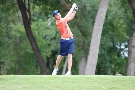 Hunter Brown finished in a tie for eighth in his first collegiate tournament.