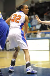 Shalyn Martin finished with her fifth double-double of the season