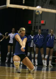 Alicia Shaffer had 15 digs Saturday night.