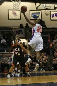 Tamara Simmons led the Mavs in scoring for the fourth time this season finishing with 20 points