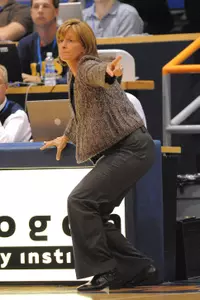 Head Coach Samantha Morrow will say a few words at Wednesday's Pep Rally