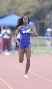 Antonia Hpkins finished second in the 200 meter dash