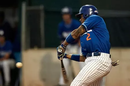 Michael Choice is batting .379 with seven home runs and 20 RBI this season