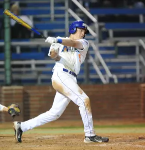 Preston Beck hit his first career home run and went 5-for-9 with four RBI Sunday
